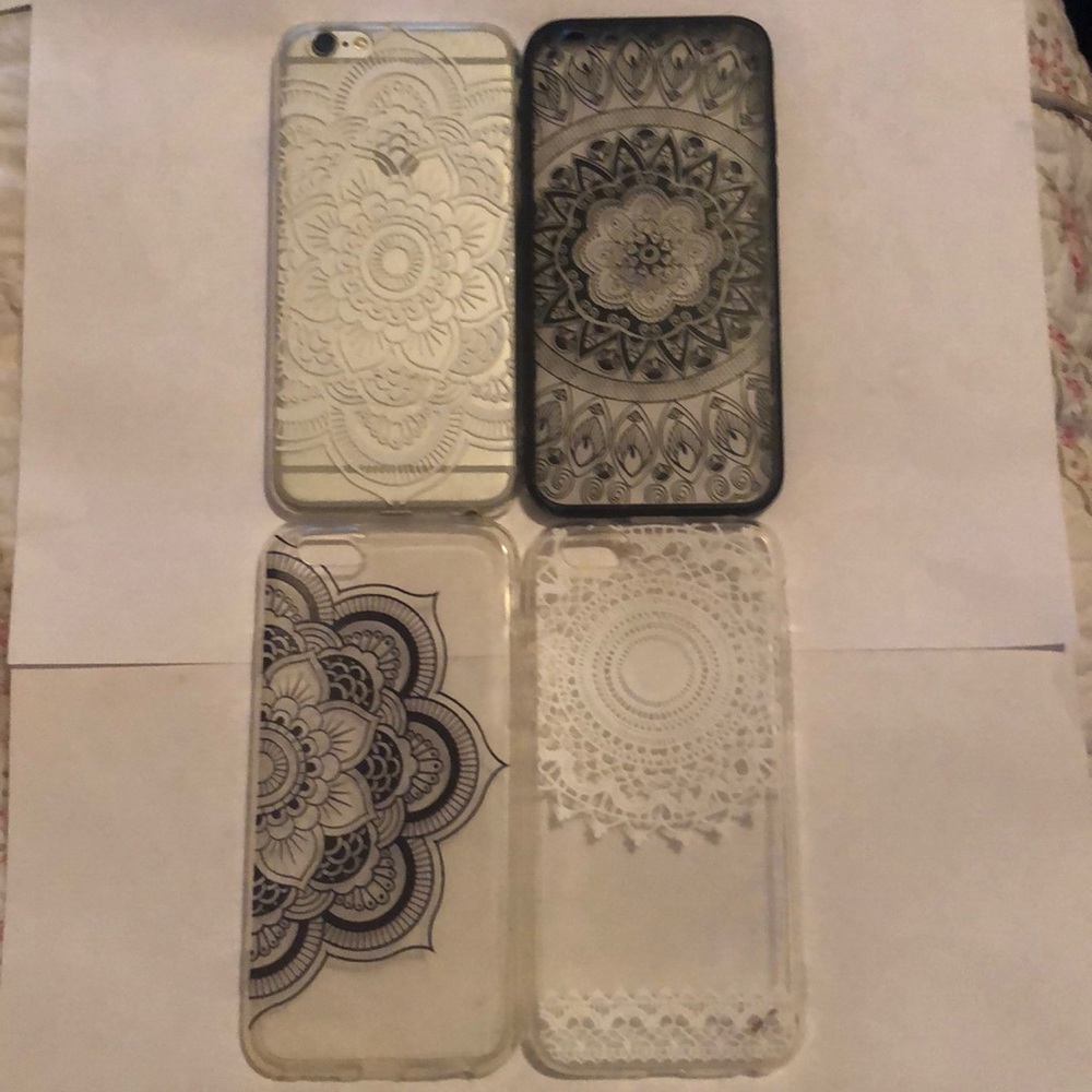 Lot of 4 iPhone 6/6s Transparent Cases